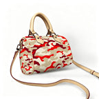 Sisterhood| Crimson & Creme Camo Bag