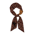 StylCharm Serve Satin Handbag Scarf | Brown & Orange