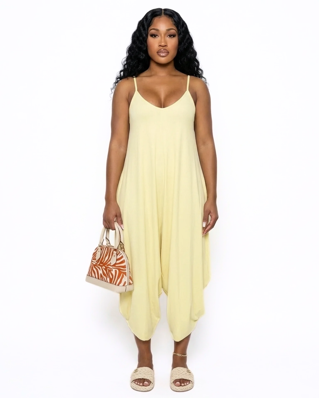Vacay Mode On Butter Yellow Jumpsuit