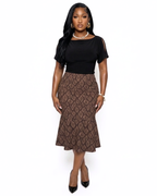 Love in Action Brown Skirt