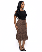 Love in Action Brown Skirt