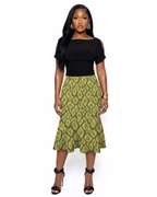 Love in Action Green Skirt