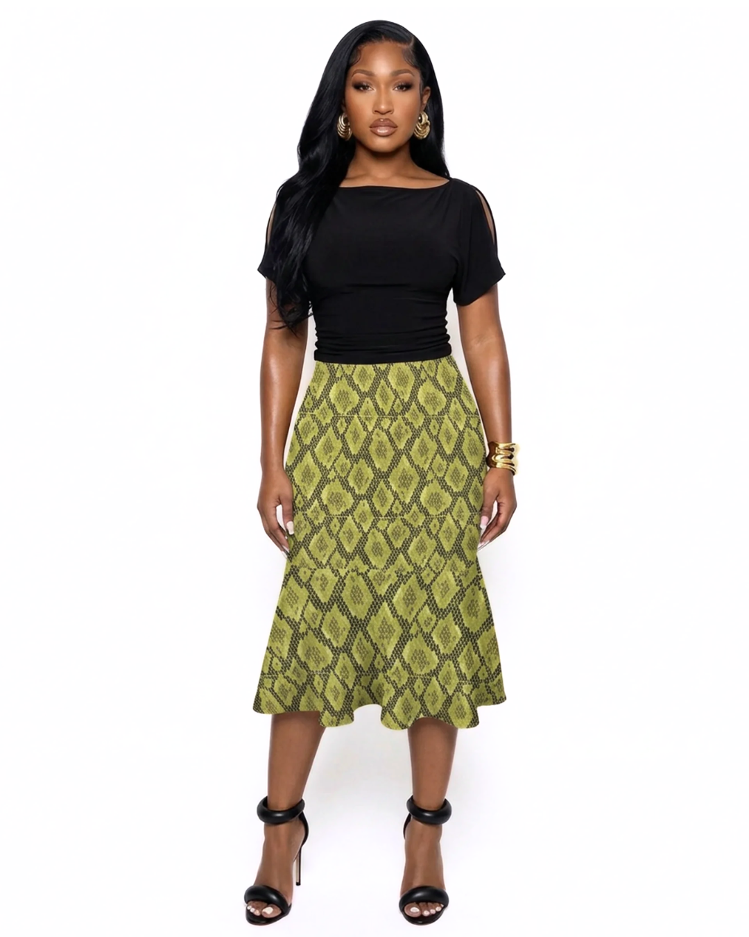 Love in Action Green Skirt
