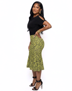Love in Action Green Skirt