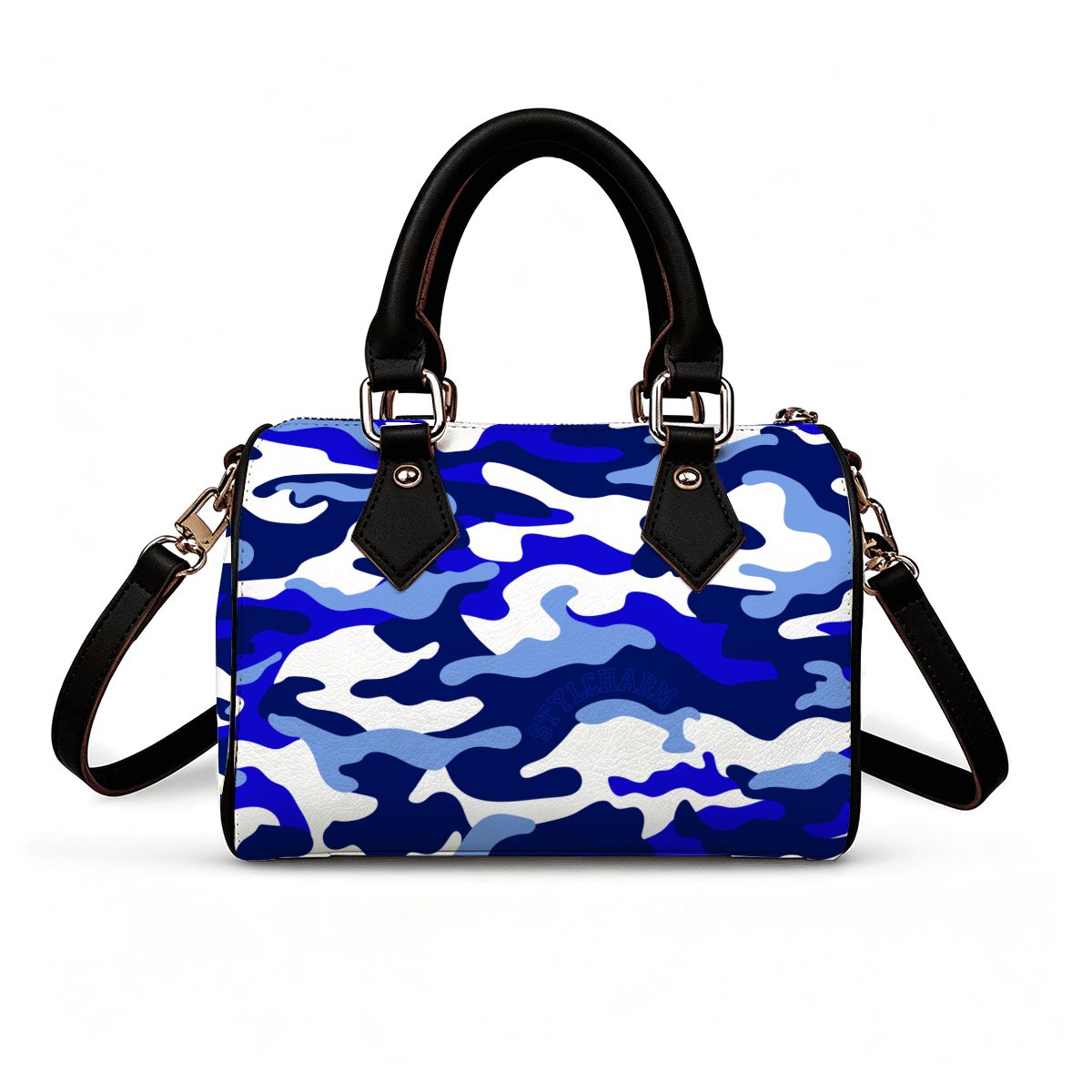 Sisterhood| Blue & White Camo Bag
