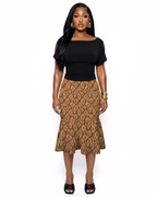 Love in Action Orange Skirt