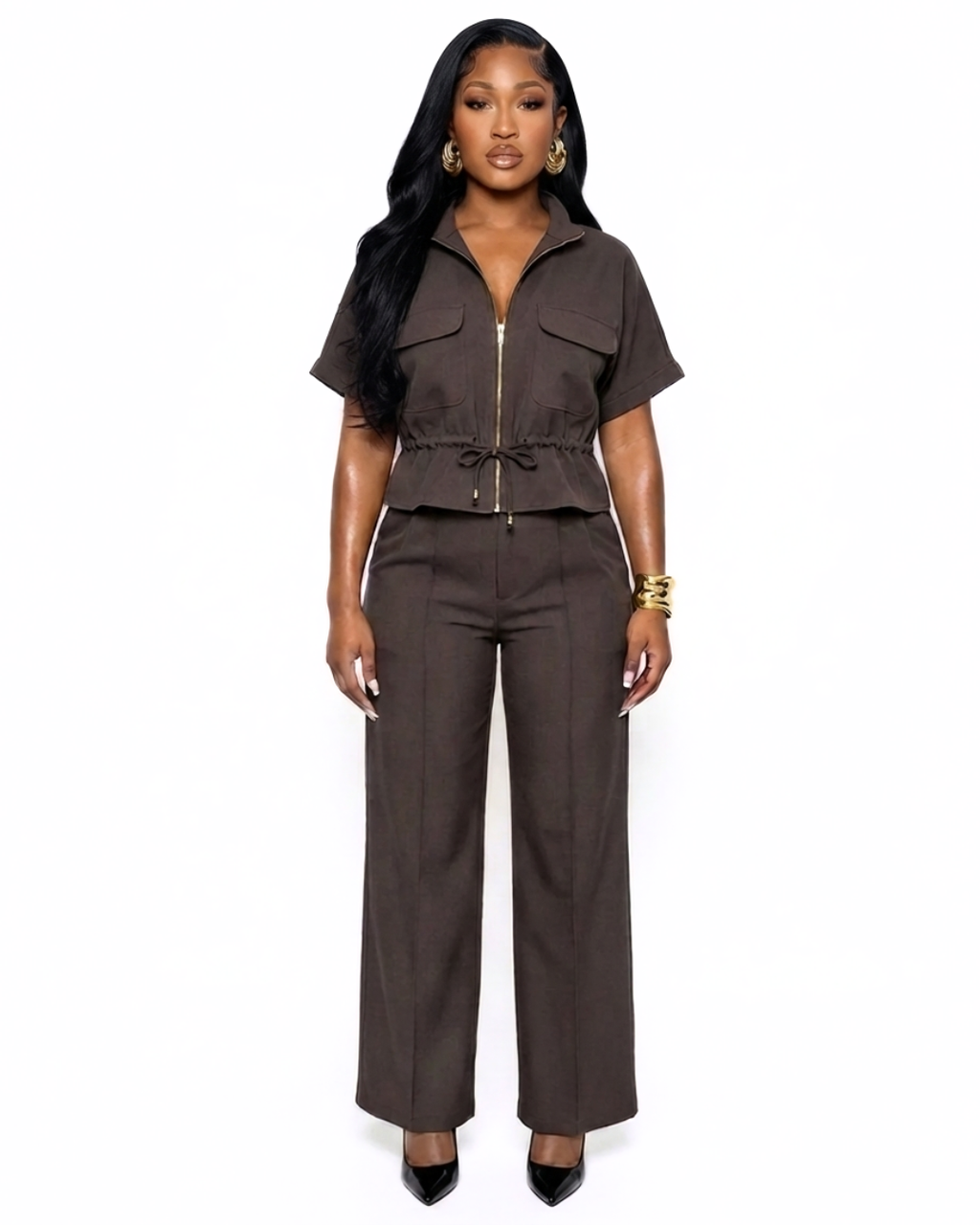 Heart of Service 2 Piece Pants Set