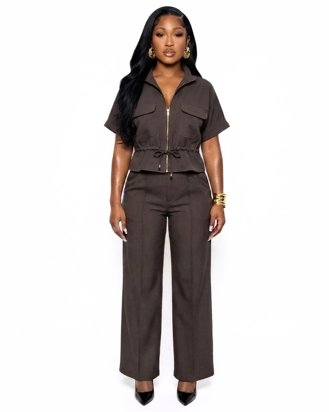 Heart of Service 2 Piece Pants Set