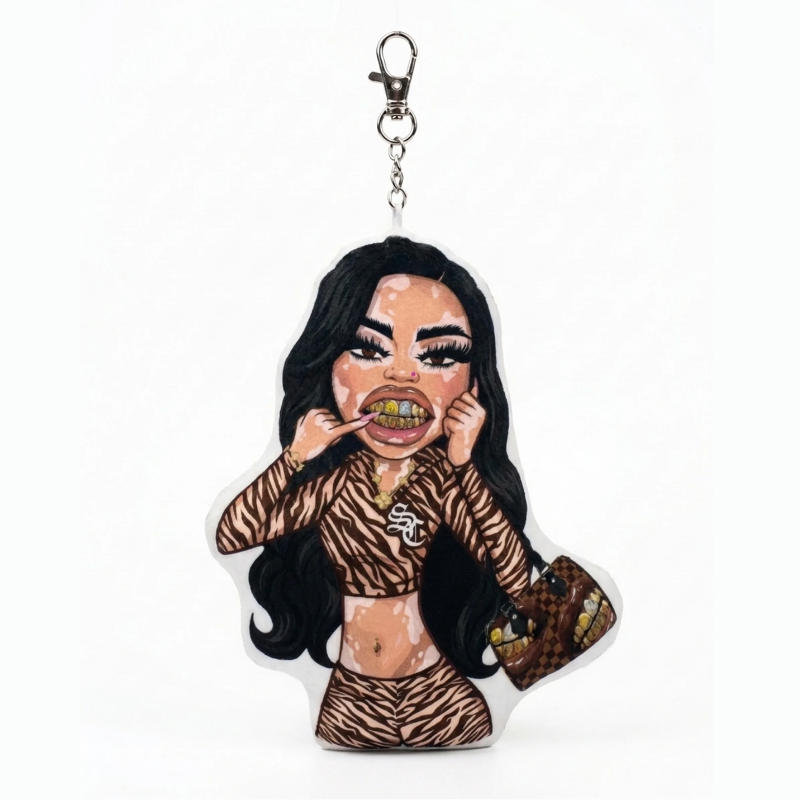 Express Yourself Puffer Keychain- Mosaic 1