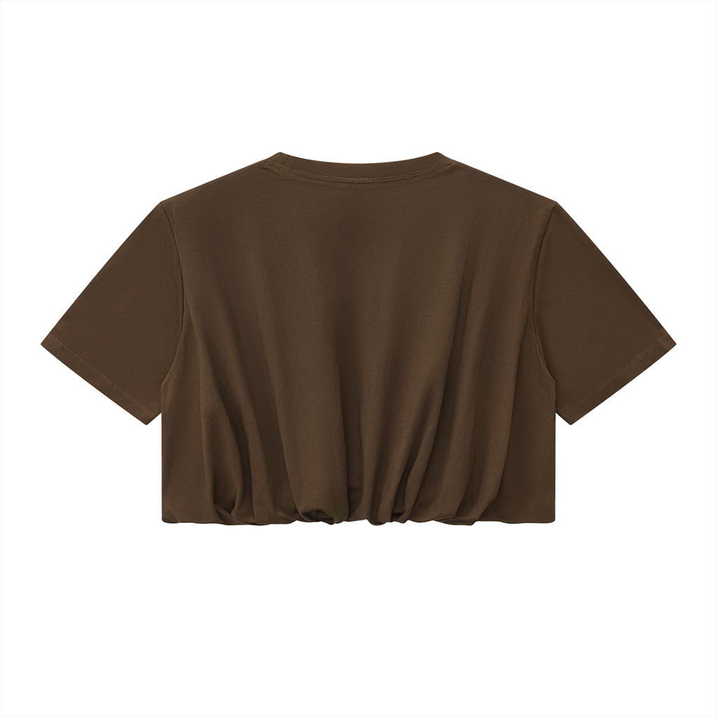 Serve Black Crop Top