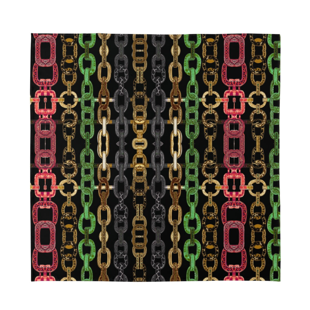 Unchained Silk Scarf| Black