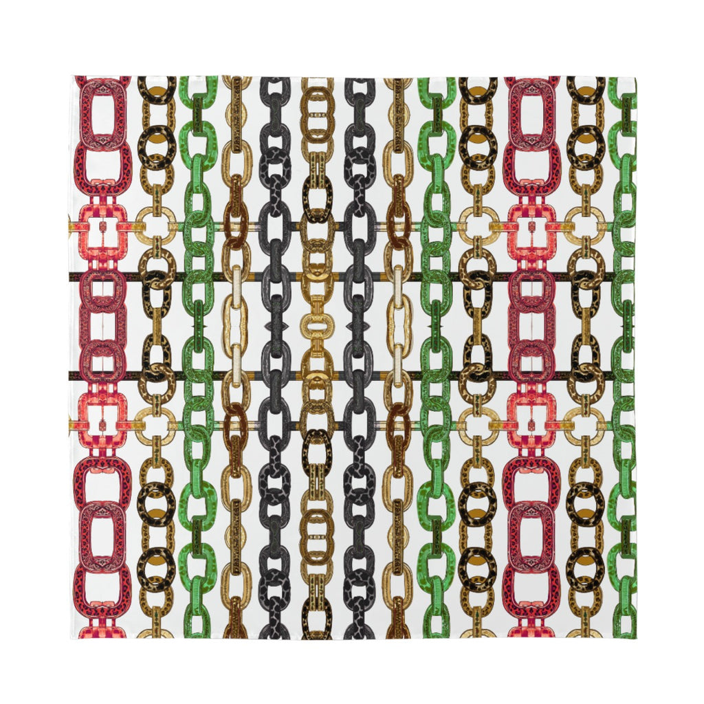 Unchained Silk Scarf| White