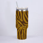 On the Go Brown Bamboo Earrings Bling Stainless Steel Cup