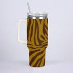 On the Go Brown Bamboo Earrings Bling Stainless Steel Cup