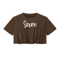 Serve Black Crop Top