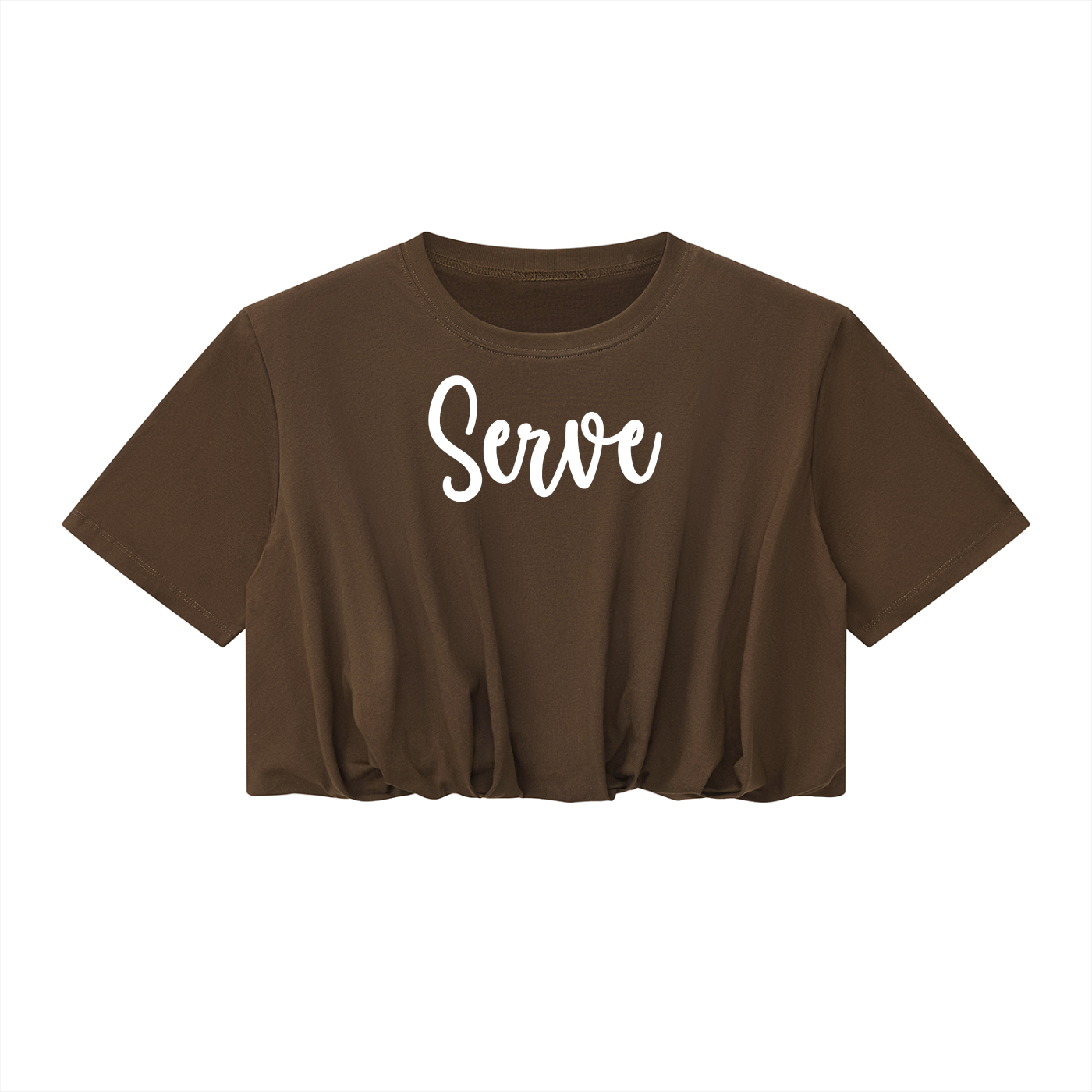 Serve Black Crop Top