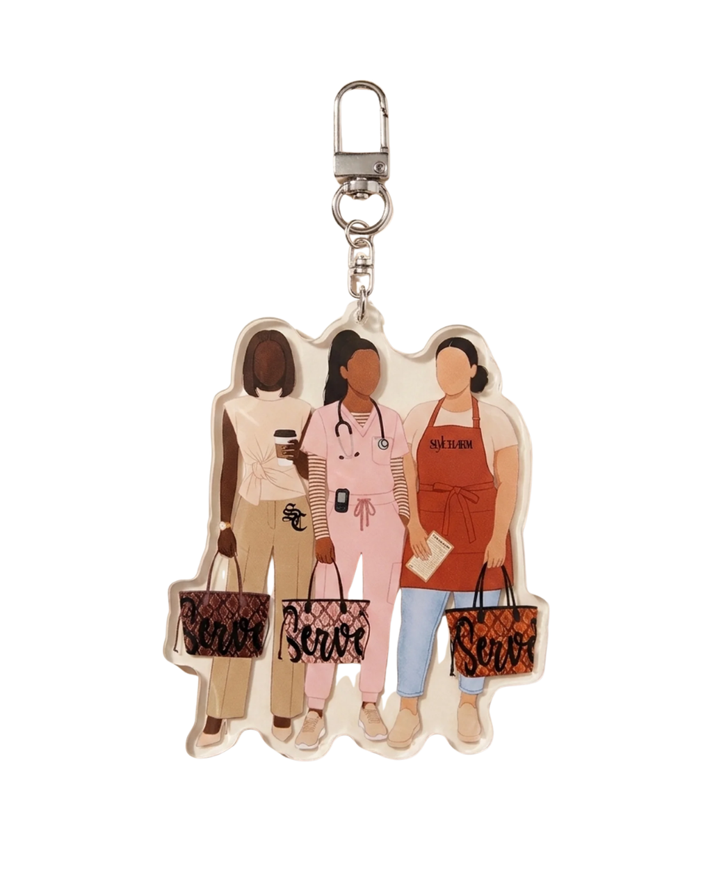 No Matter the Place Acrylic Keychain