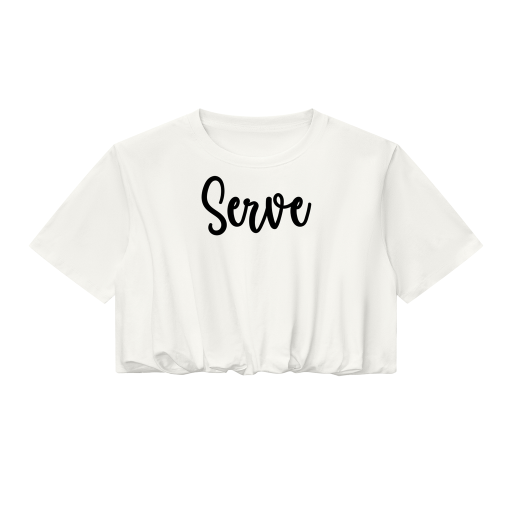 Serve White Crop Top