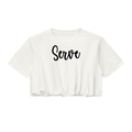 Serve White Crop Top