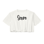 Serve White Crop Top