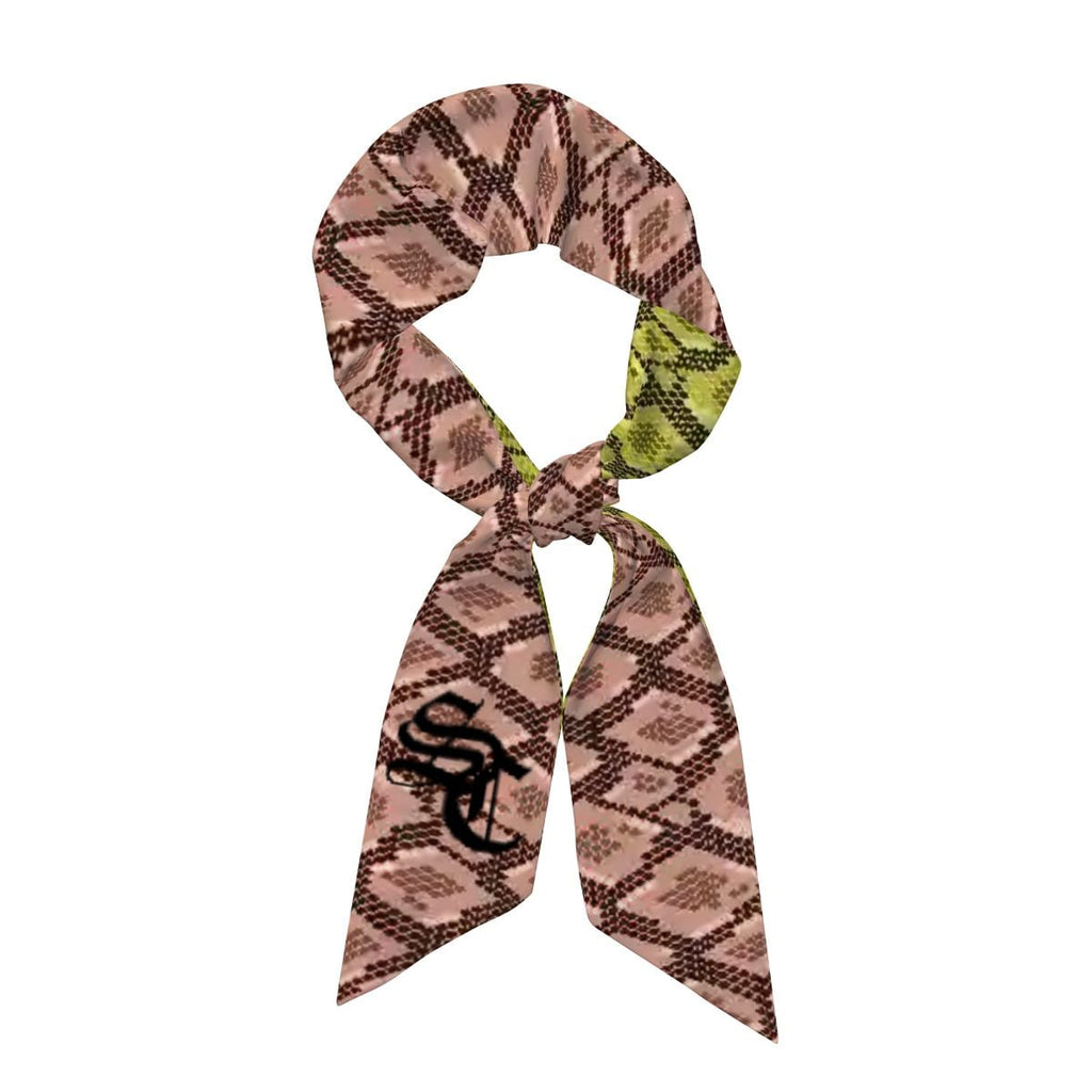 StylCharm Serve Satin Handbag Scarf | Pink & Green