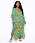 Wild Things Kaftan Swoosh Turquoise