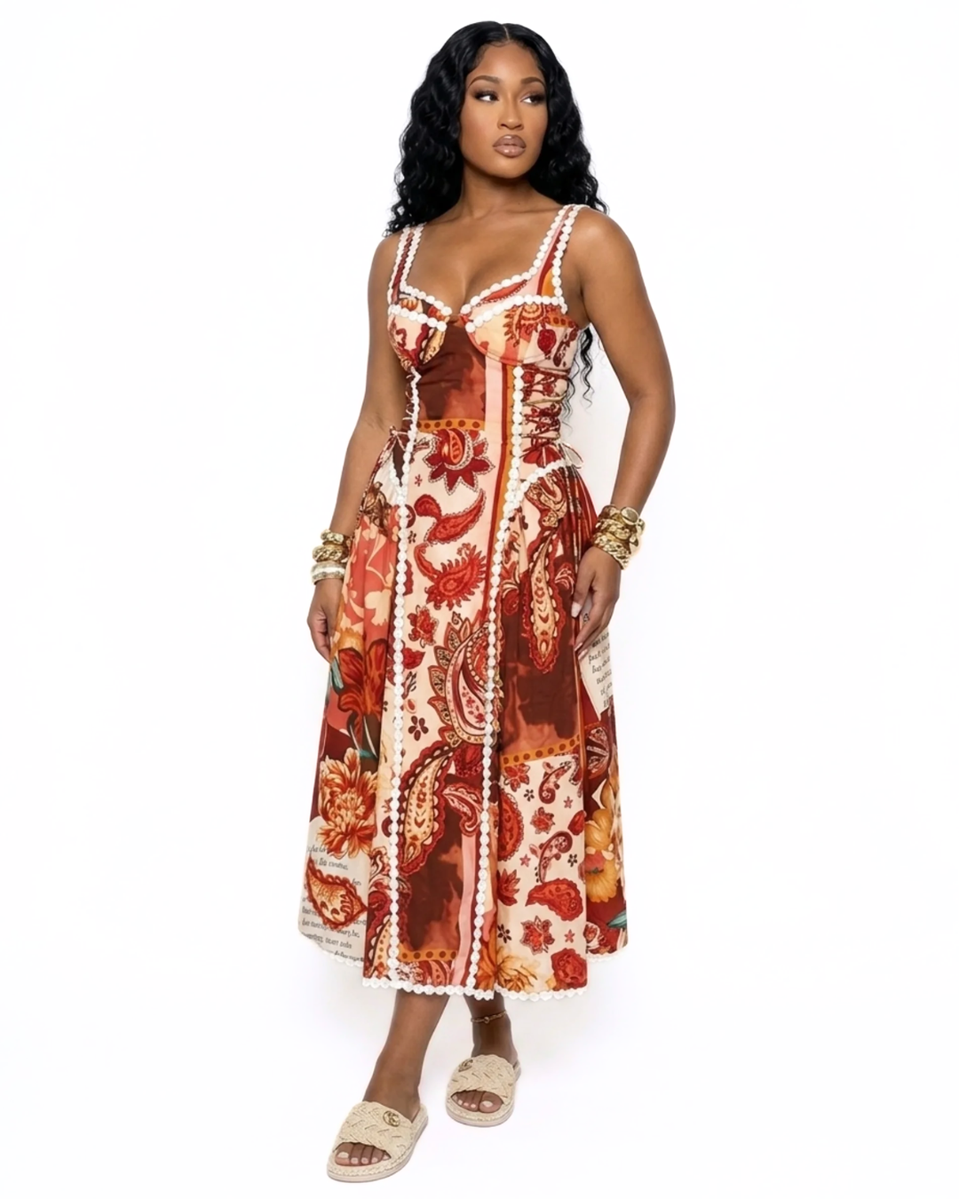 Rich Escape Midi Dress