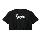Serve Black Crop Top