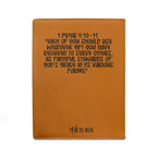1 Peter 4:10-11 Orange Padfolio