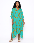 The Perfect Accessory Kaftan Swoosh Turquoise