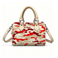Sisterhood| Crimson & Creme Camo Bag