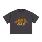 Good Vibes and Gold Jewelry Only Boxy Graphic Tee