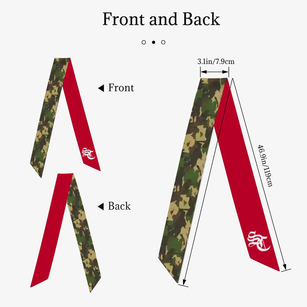 HomeTeam Camo Satin Handbag Scarf