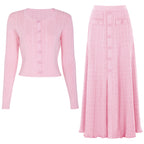 Called to Serve 2 Piece Knit Cardigan and Skirt Set