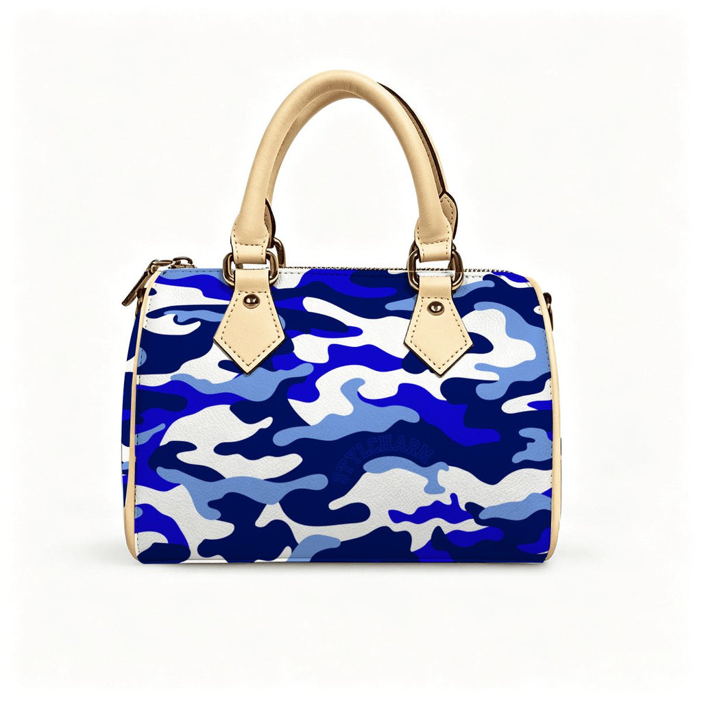 Sisterhood| Blue & White Camo Bag