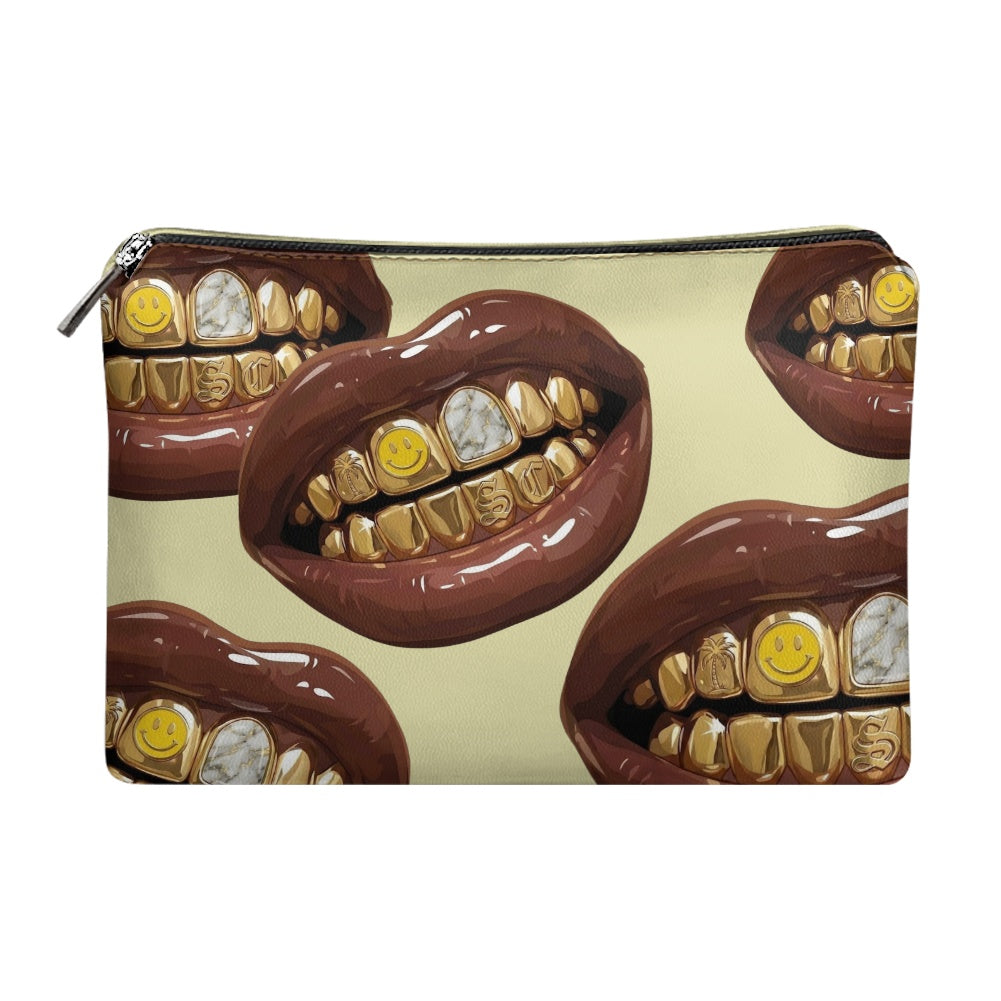 Just Landed Butter Yellow Makeup Bag