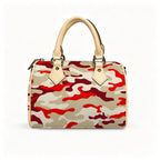 Sisterhood| Crimson & Creme Camo Bag