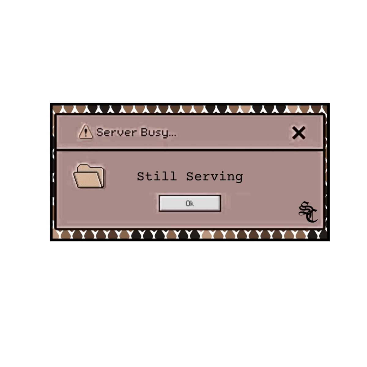 Still Serving Notification Acrylic Badge Reel