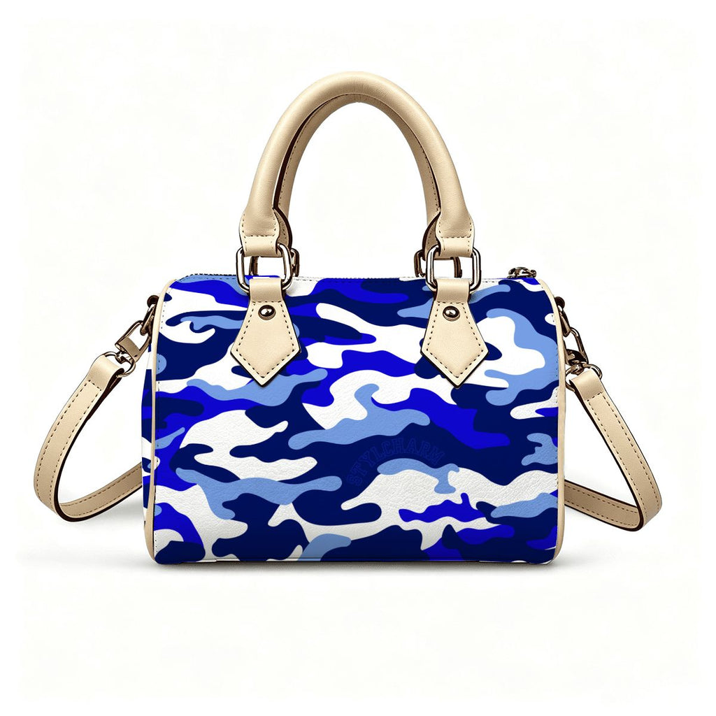 Sisterhood| Blue & White Camo Bag