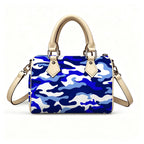Sisterhood| Blue & White Camo Bag