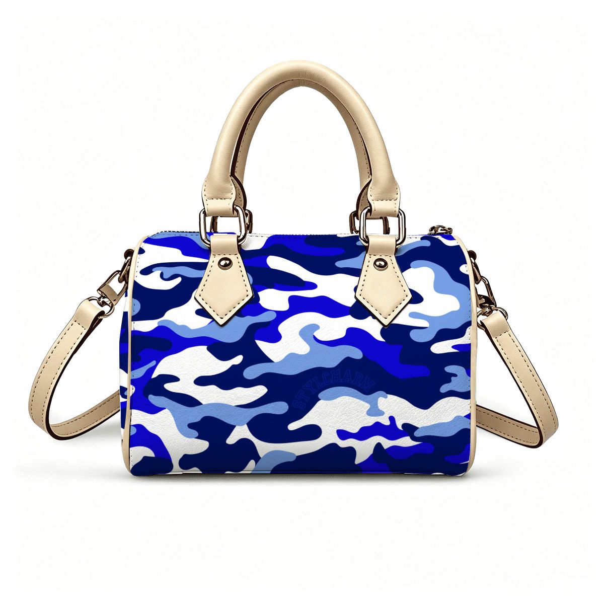 Sisterhood| Blue & White Camo Bag