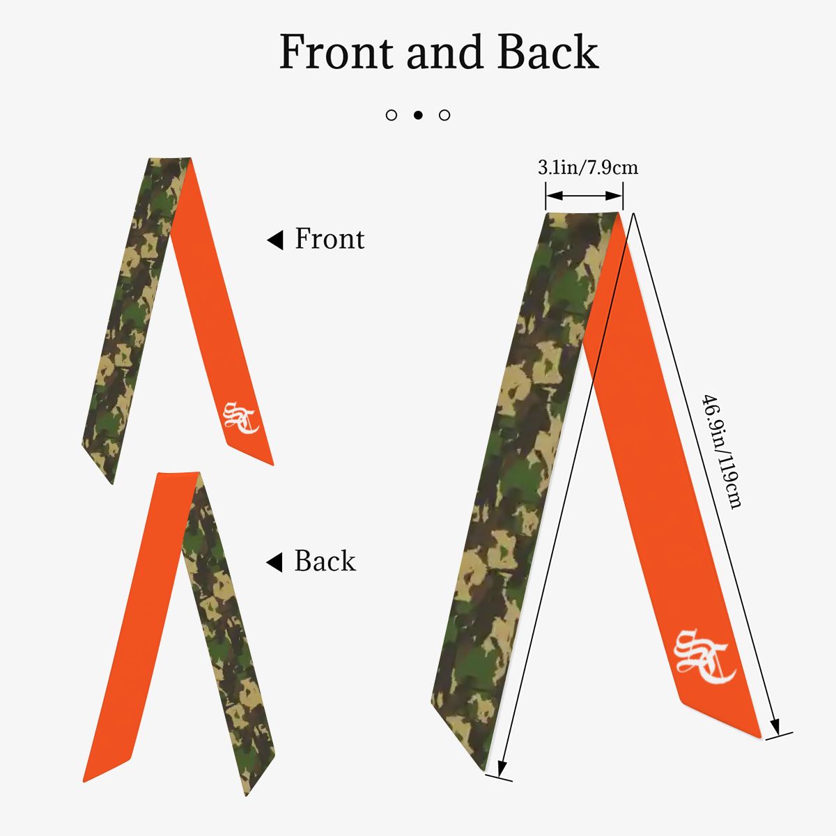 HomeTeam Camo Satin Handbag Scarf