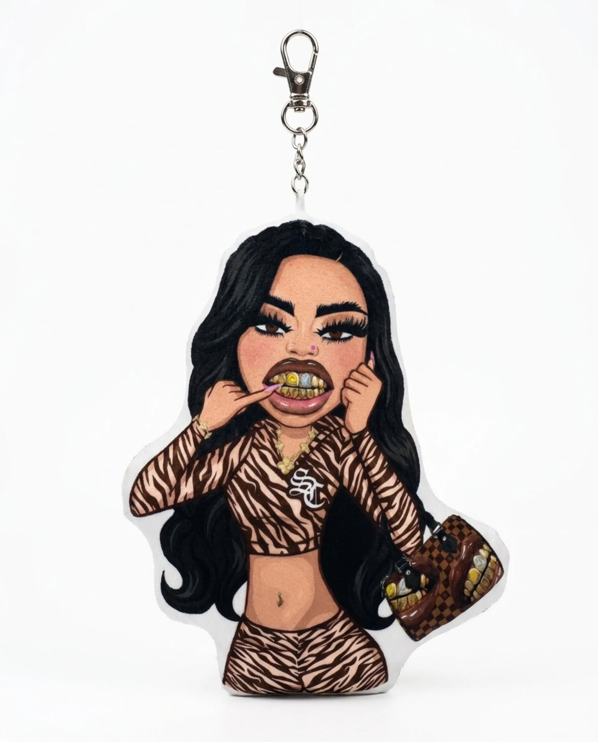 Express Yourself Puffer Keychain- Honey