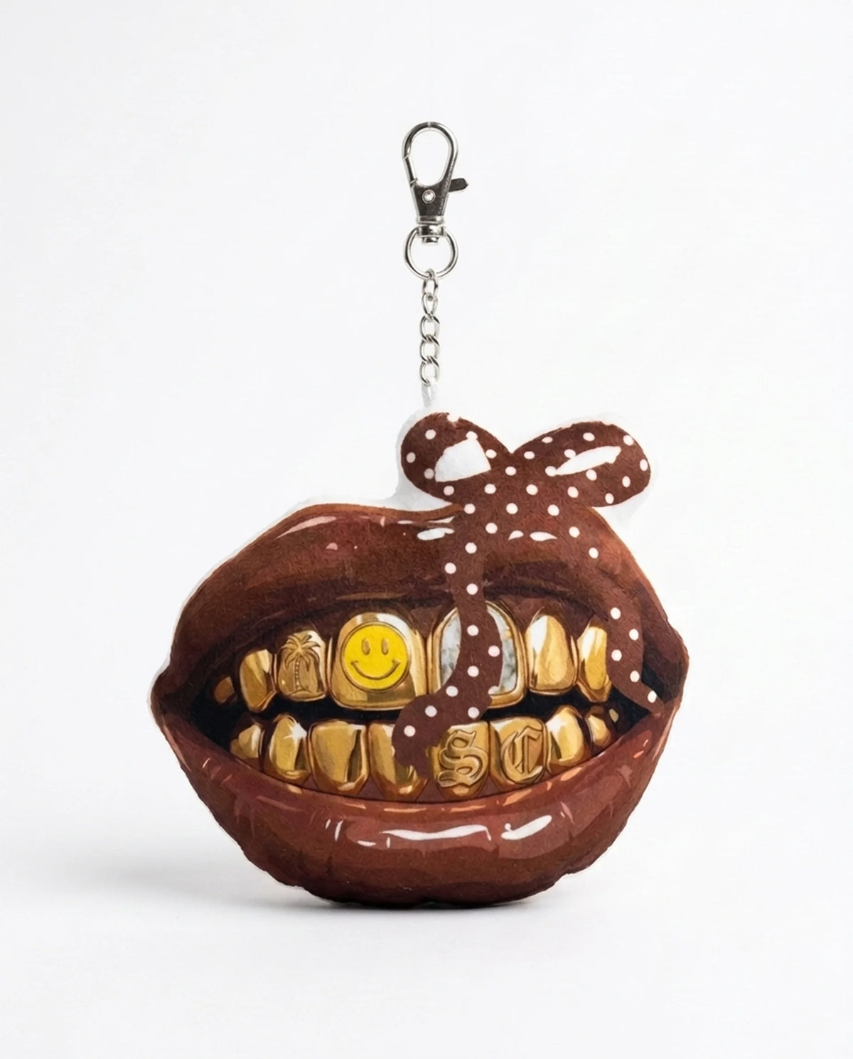 Signature Grill with Bow Puffer Keychain